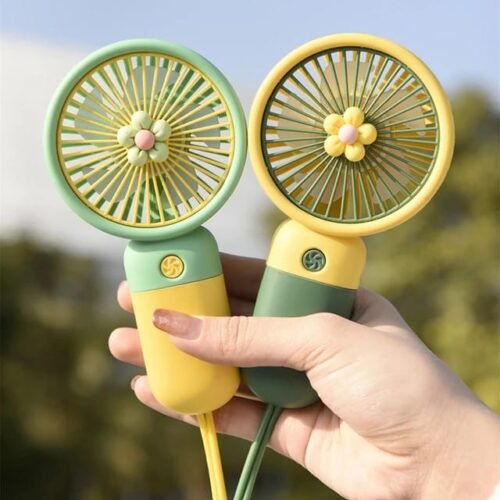 Cute USB Mini Fan Portable Handheld Rechargeable Fan