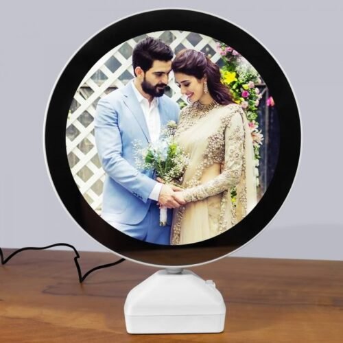 Customized Circle Shaped Photo LED Frame